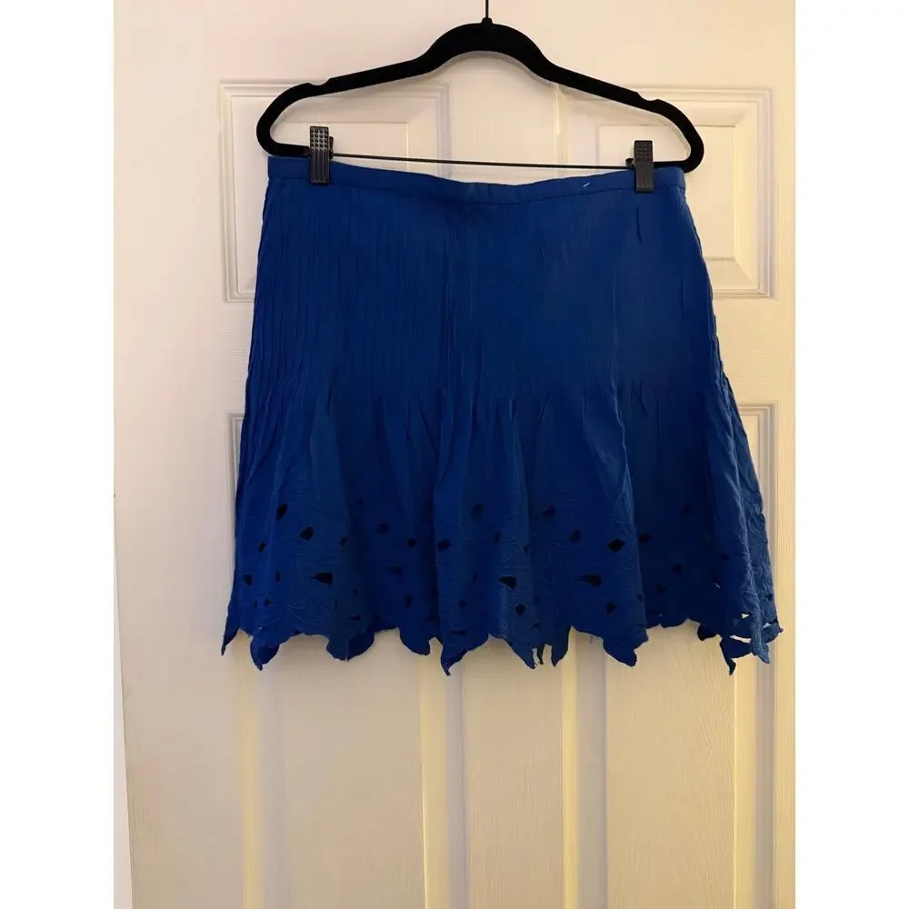 Blue cotton J.crew skirt size 6